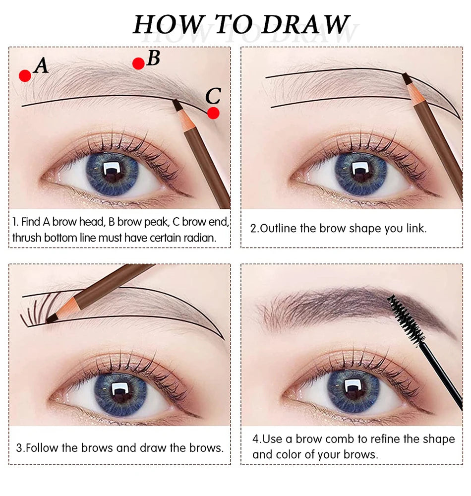 Eyebrow Pencil – Waterproof, Long-Lasting & Easy to Use