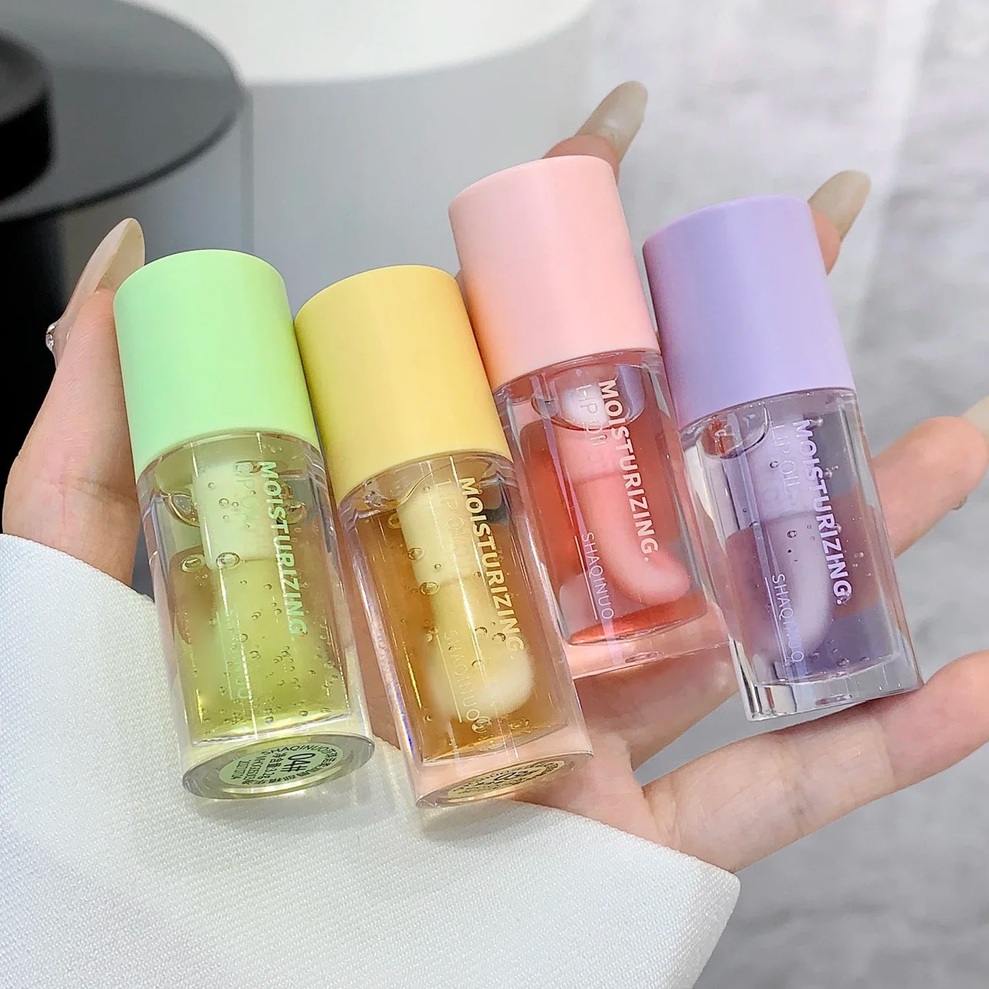 Water Light Lip Gloss Moisturiser Transparent Jelly Mirror Fruit Crystal Lip Oil Clear Hydrating Plumping Korean Lip Care Makeup