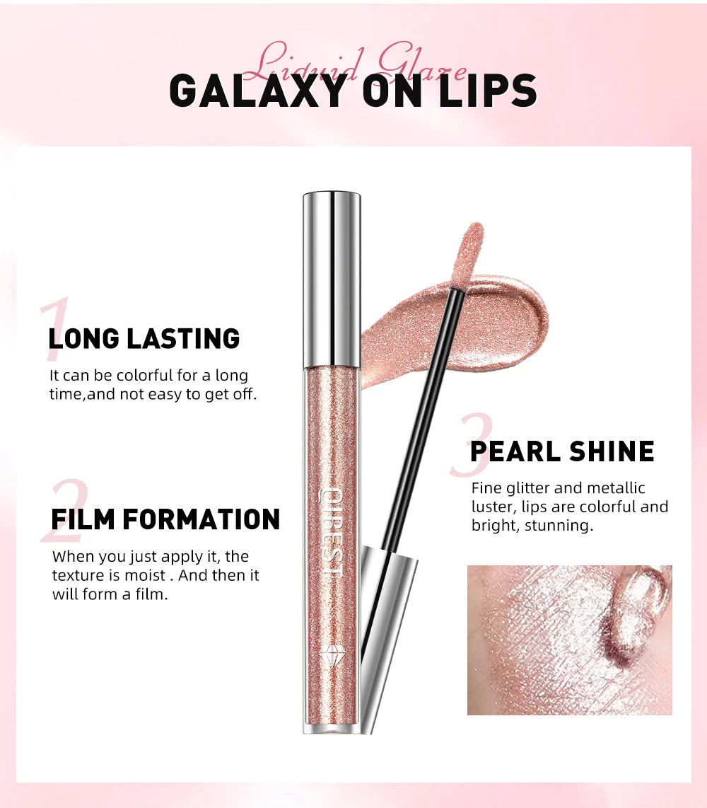 Diamond Liquid Lip Glaze – Hydrating, Shimmering & Long-Lasting Shine