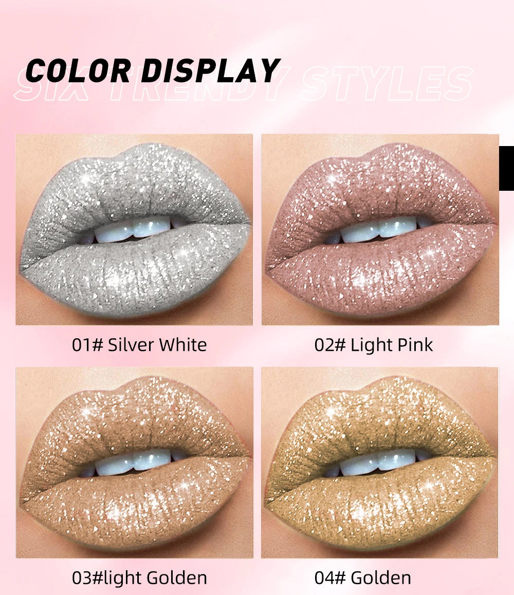 Diamond Liquid Lip Glaze – Hydrating, Shimmering & Long-Lasting Shine