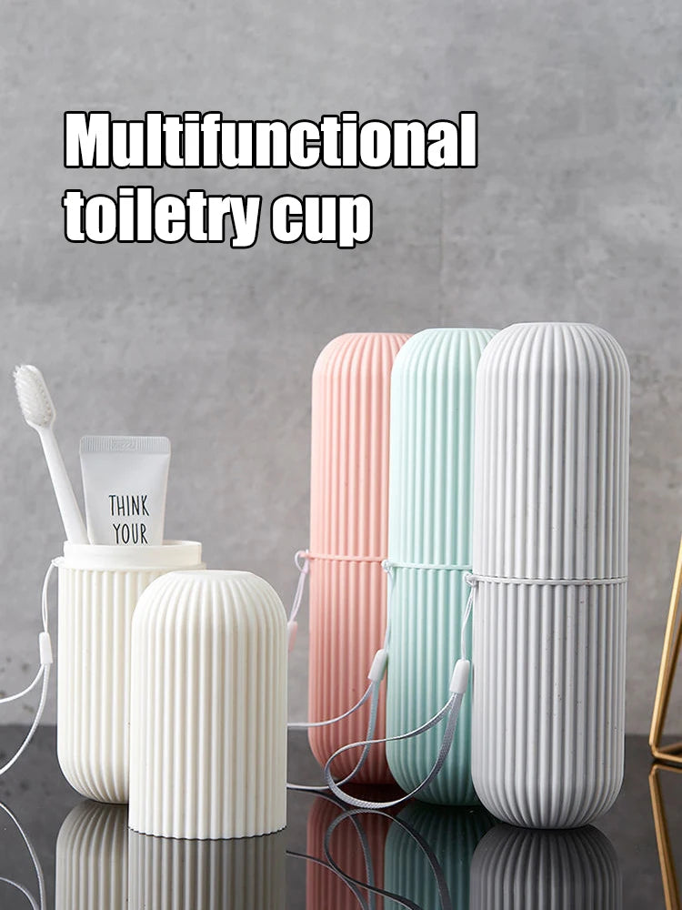 Portable Toothbrush & Toothpaste Travel Case – Eco-Friendly Storage Solution