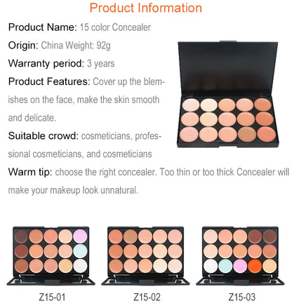 Full Coverage Cream Concealer Palette