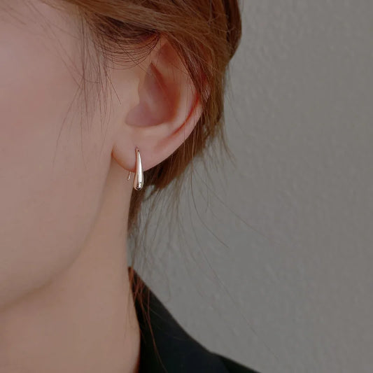 Water Drop Shape Earrings for Women - 925 Sterling Silver