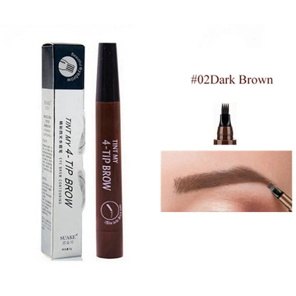 SUAKE 4-Fork Eyebrow Pen