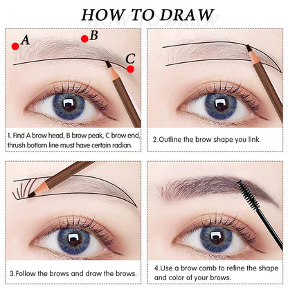 Eyebrow Pencil – Waterproof, Long-Lasting & Easy to Use
