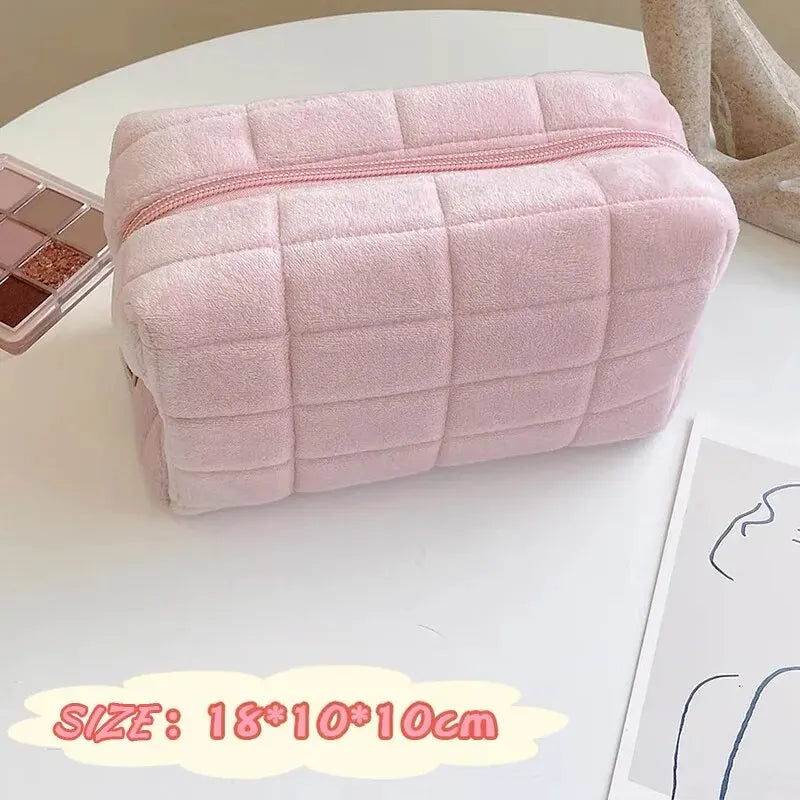 Large Cosmetic Storage Bag with Zipper – Women’s Makeup Organiser, Travel Toiletry & Pencil Case Handbag