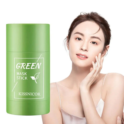 Face Clean Mask Green Tea - Shrink pores Deep Blackhead Remover facial Cleansing Moisturizing Mask 40g
