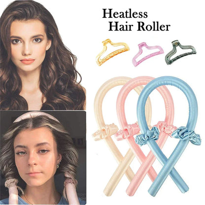 Silk Foam Heatless Curling Rod Headband