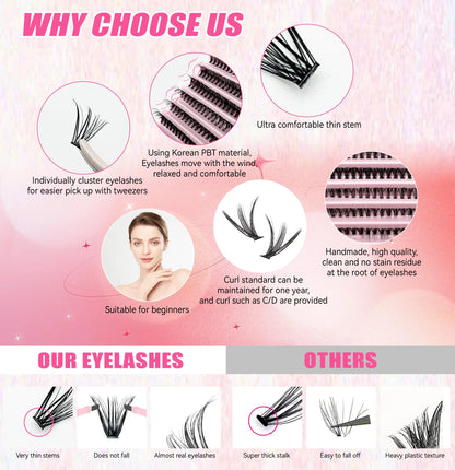 DIY Lashes Extension Kit with Seal & Applicator Tools