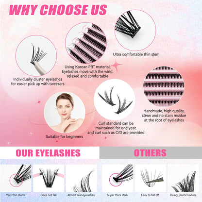 DIY Lashes Extension Kit with Seal & Applicator Tools