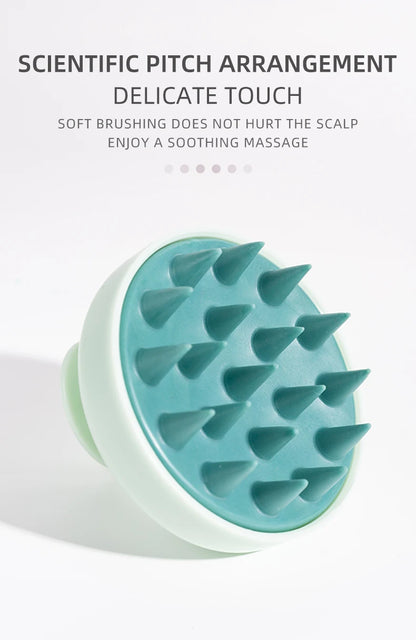 Scalp Massage Shampoo Brush – Silicone Hair Scrubber