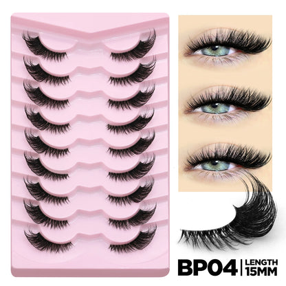 Winged False Eyelashes – Handcrafted for Effortless Beauty
