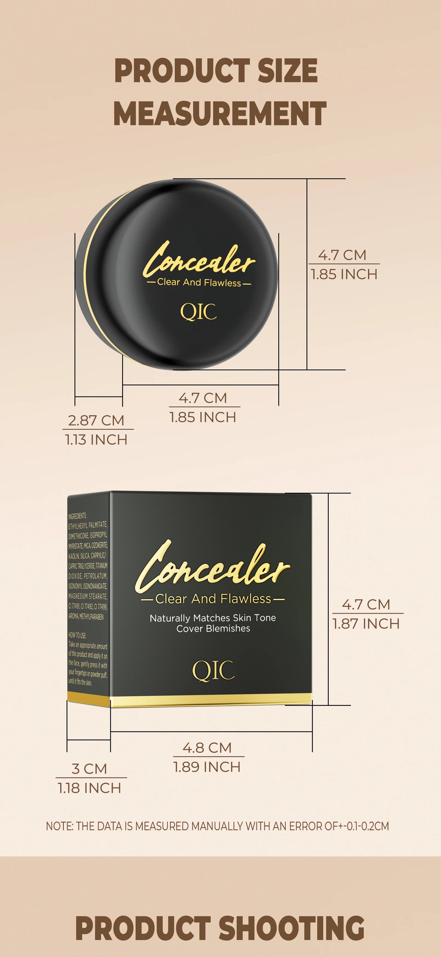Clear and Flawless Concealer – Moisturising, Waterproof & Natural Coverage