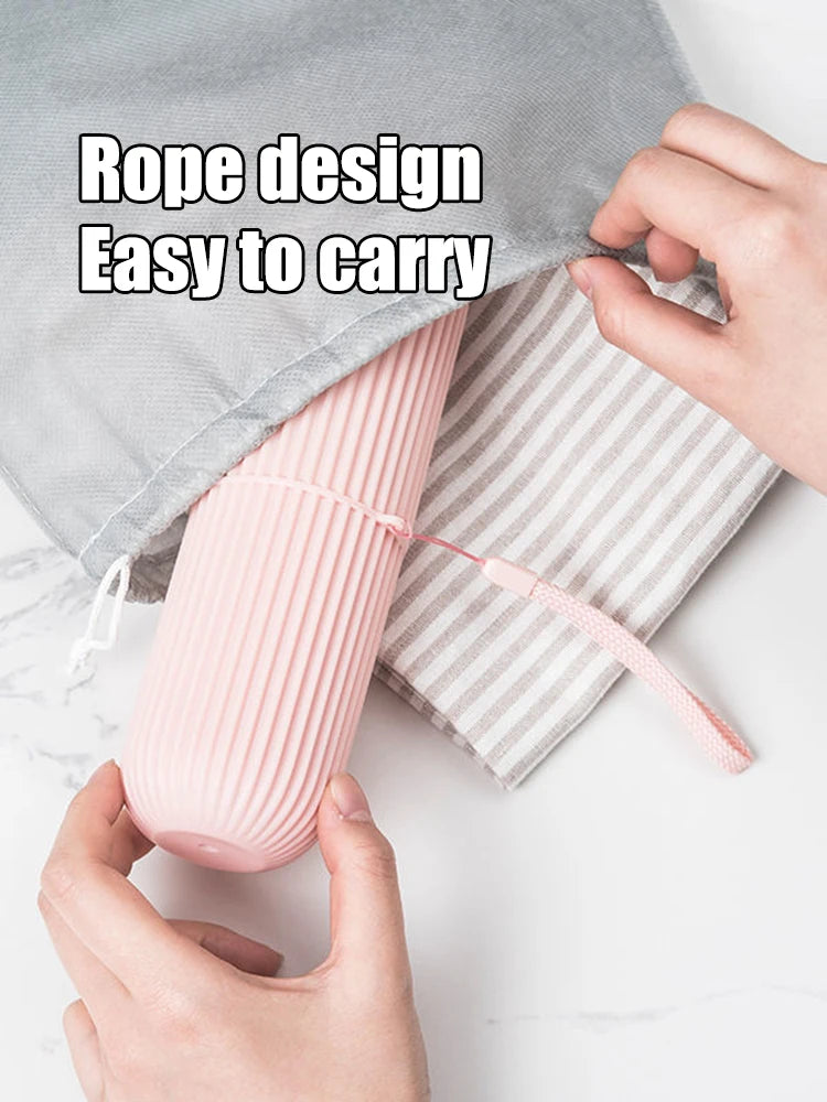 Portable Toothbrush & Toothpaste Travel Case – Eco-Friendly Storage Solution