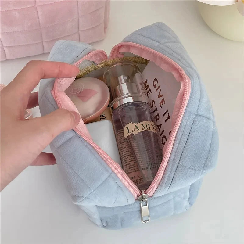 Large Cosmetic Storage Bag with Zipper – Women’s Makeup Organiser, Travel Toiletry & Pencil Case Handbag