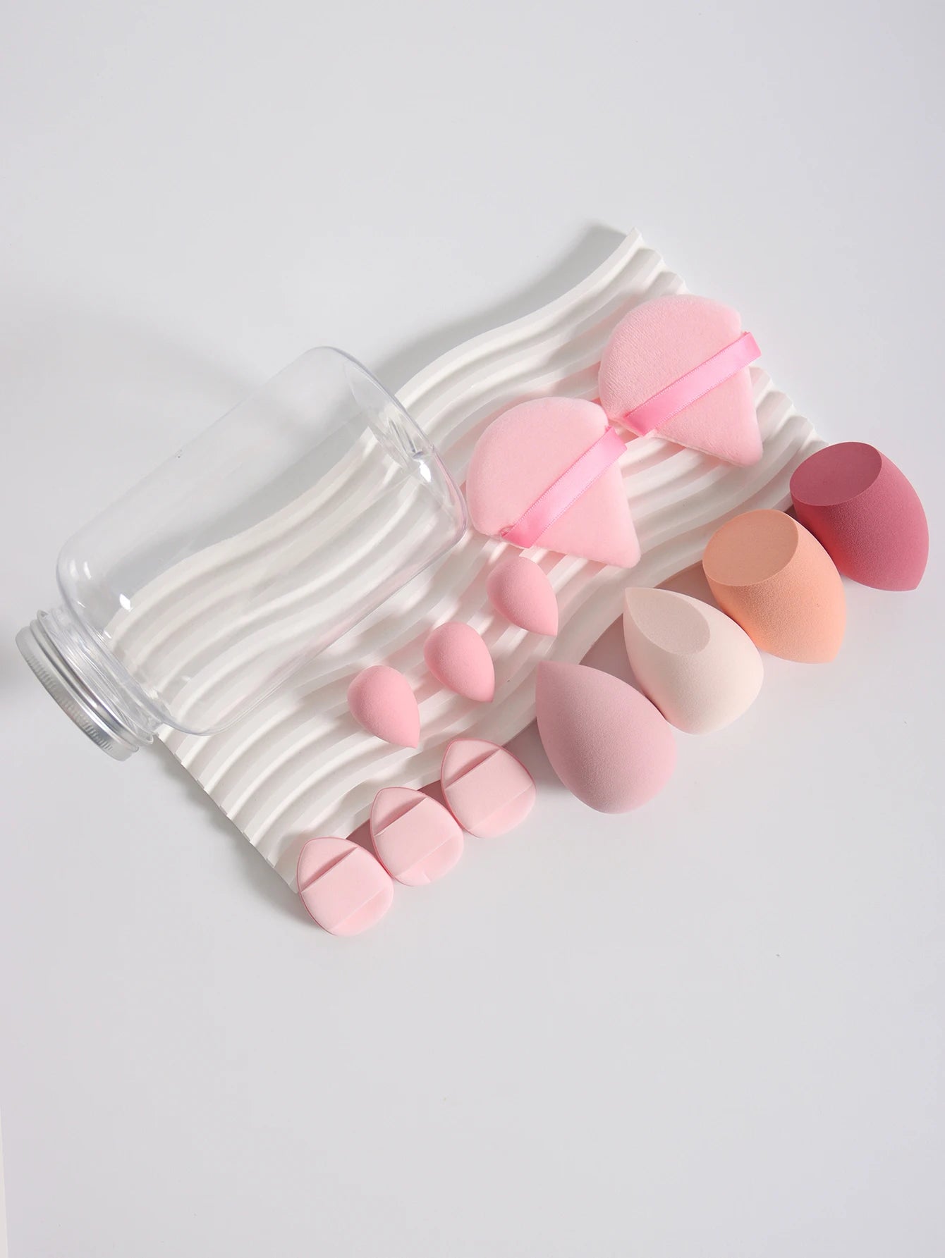 12-Piece Makeup Sponge & Puff Set – Multi-Colour, Soft Blend Finish