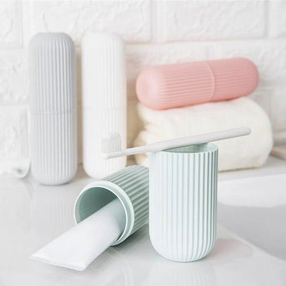 Portable Toothbrush & Toothpaste Travel Case – Eco-Friendly Storage Solution