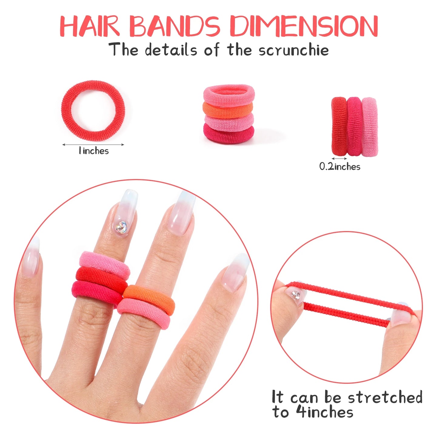 Elastic Hair Bands - 20/50pcs