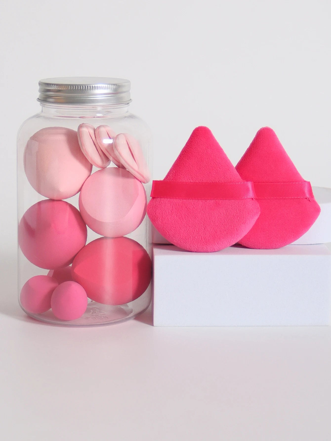12-Piece Makeup Sponge & Puff Set – Multi-Colour, Soft Blend Finish