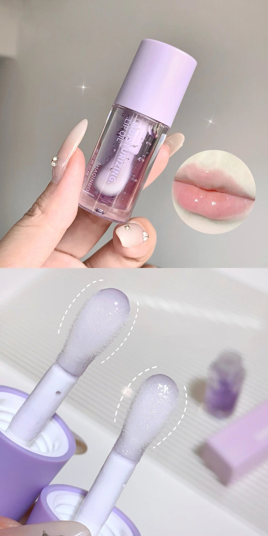 Water Light Lip Gloss Moisturiser Transparent Jelly Mirror Fruit Crystal Lip Oil Clear Hydrating Plumping Korean Lip Care Makeup