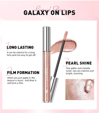 Diamond Liquid Lip Glaze – Hydrating, Shimmering & Long-Lasting Shine