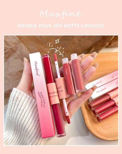 2-in-1 Lip Glaze with Moisturizing & Long-Lasting Formula