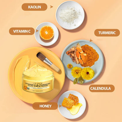 Vitamin C & Turmeric Clay Face Mask