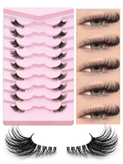 Winged False Eyelashes – Handcrafted for Effortless Beauty