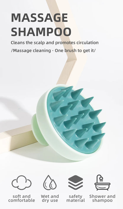 Scalp Massage Shampoo Brush – Silicone Hair Scrubber