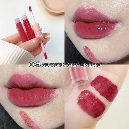 2-in-1 Lip Glaze with Moisturizing & Long-Lasting Formula