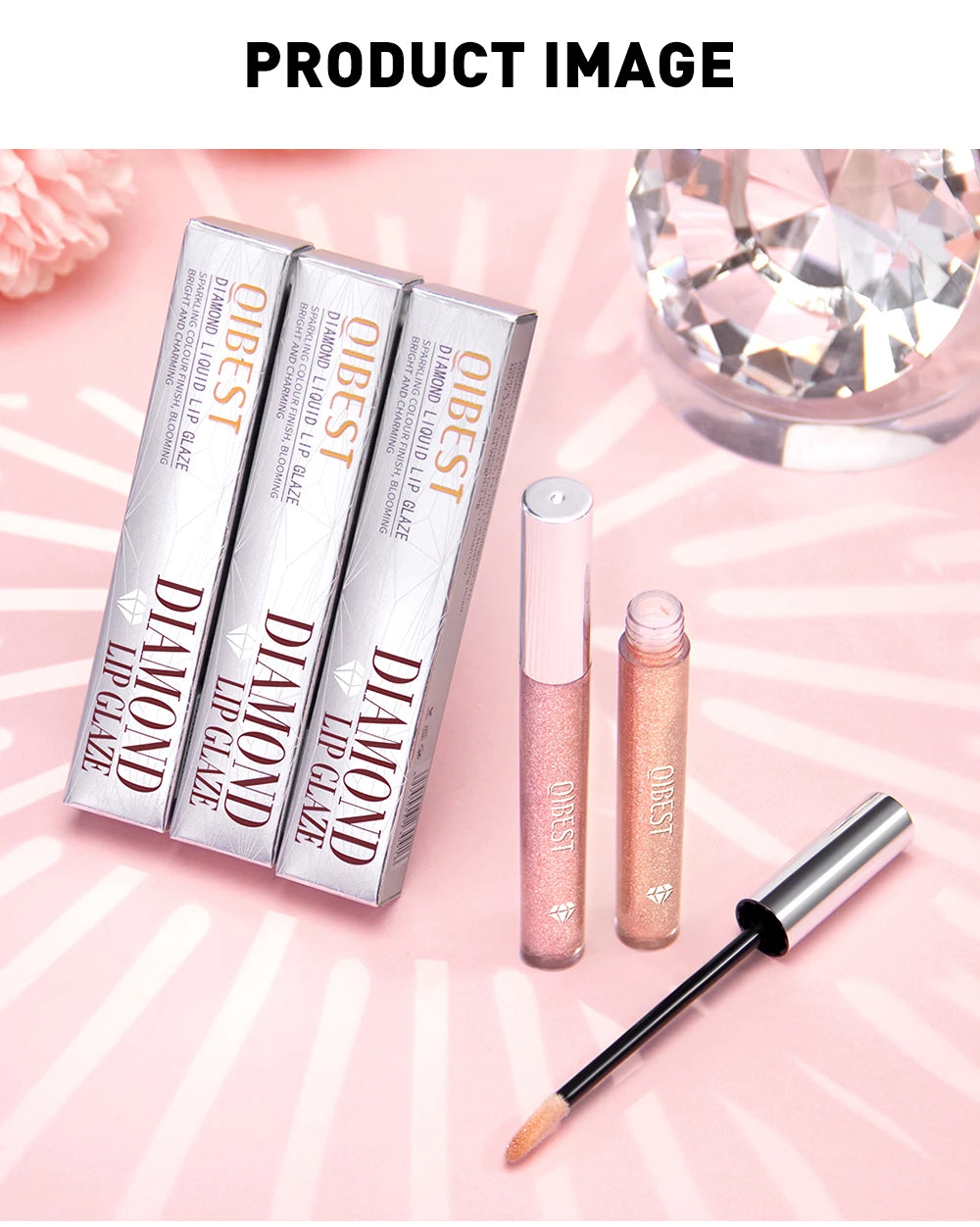 Diamond Liquid Lip Glaze – Hydrating, Shimmering & Long-Lasting Shine