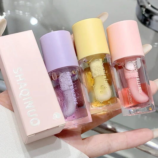 Water Light Lip Gloss Moisturiser Transparent Jelly Mirror Fruit Crystal Lip Oil Clear Hydrating Plumping Korean Lip Care Makeup