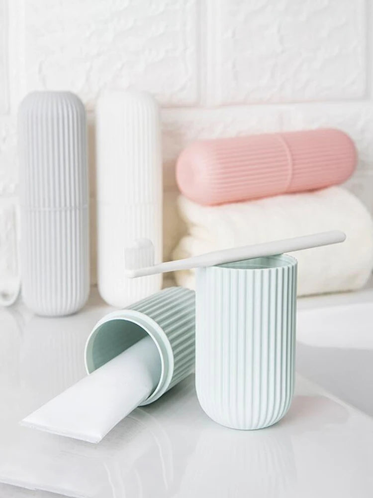 Portable Toothbrush & Toothpaste Travel Case – Eco-Friendly Storage Solution