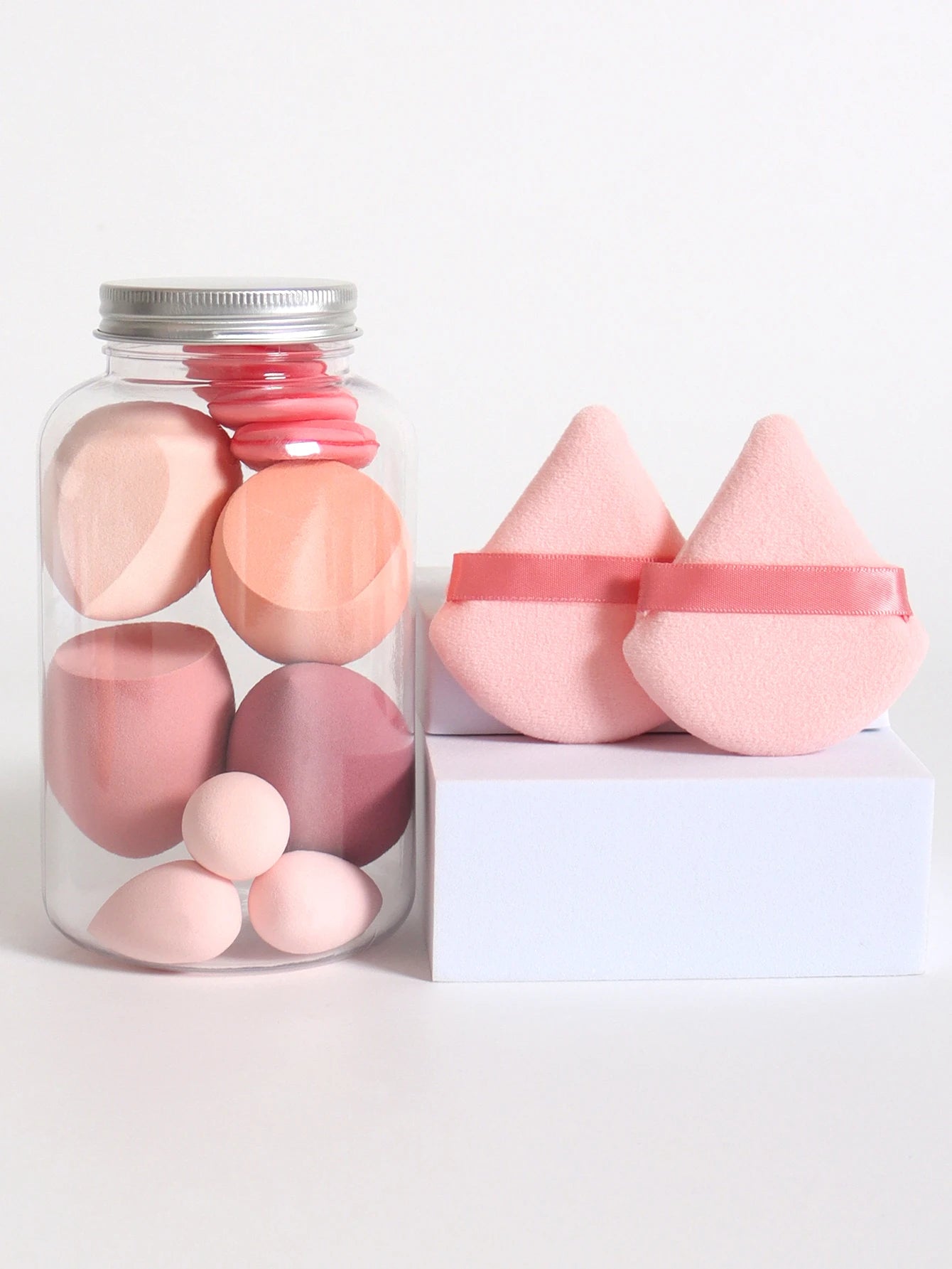 12-Piece Makeup Sponge & Puff Set – Multi-Colour, Soft Blend Finish