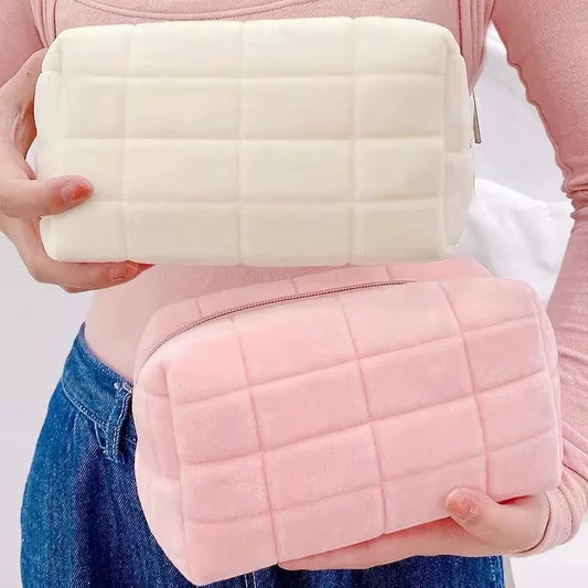Large Cosmetic Storage Bag with Zipper – Women’s Makeup Organiser, Travel Toiletry & Pencil Case Handbag