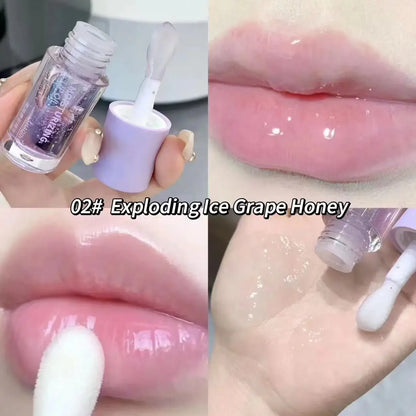 Water Light Lip Gloss Moisturiser Transparent Jelly Mirror Fruit Crystal Lip Oil Clear Hydrating Plumping Korean Lip Care Makeup