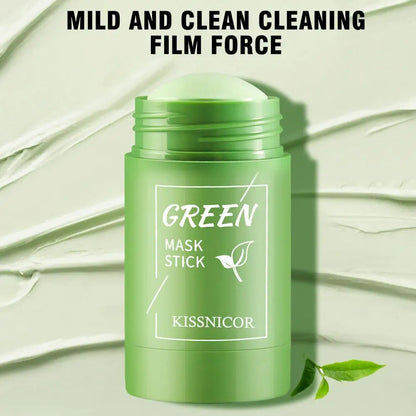 Face Clean Mask Green Tea - Shrink pores Deep Blackhead Remover facial Cleansing Moisturizing Mask 40g