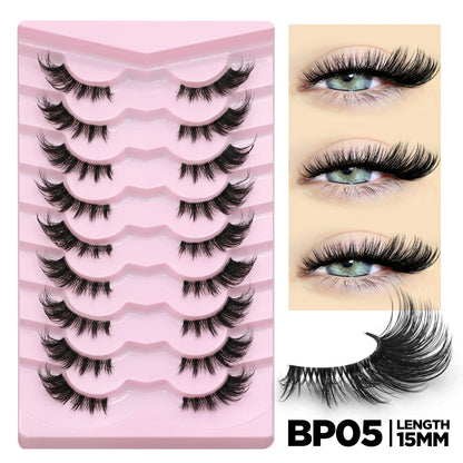 Winged False Eyelashes – Handcrafted for Effortless Beauty