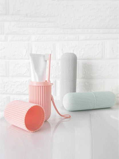 Portable Toothbrush & Toothpaste Travel Case – Eco-Friendly Storage Solution