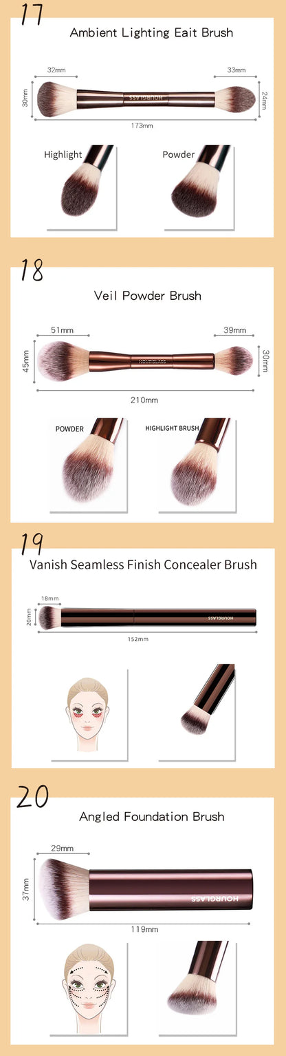 Hourglass Professional Makeup Brush Collection – Premium Performance, Precision Results