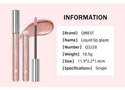 Diamond Liquid Lip Glaze – Hydrating, Shimmering & Long-Lasting Shine