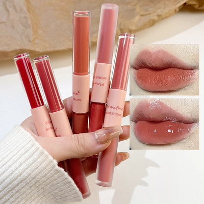 2-in-1 Lip Glaze with Moisturizing & Long-Lasting Formula