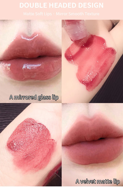 2-in-1 Lip Glaze with Moisturizing & Long-Lasting Formula
