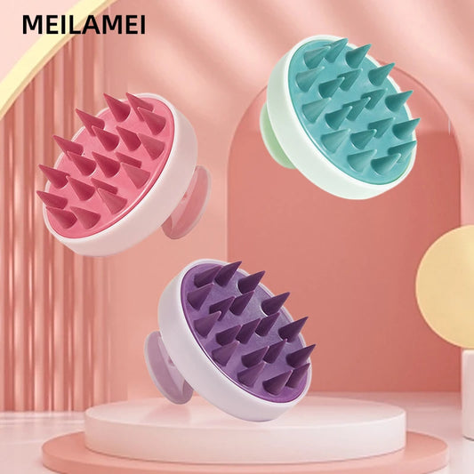 Scalp Massage Shampoo Brush – Silicone Hair Scrubber