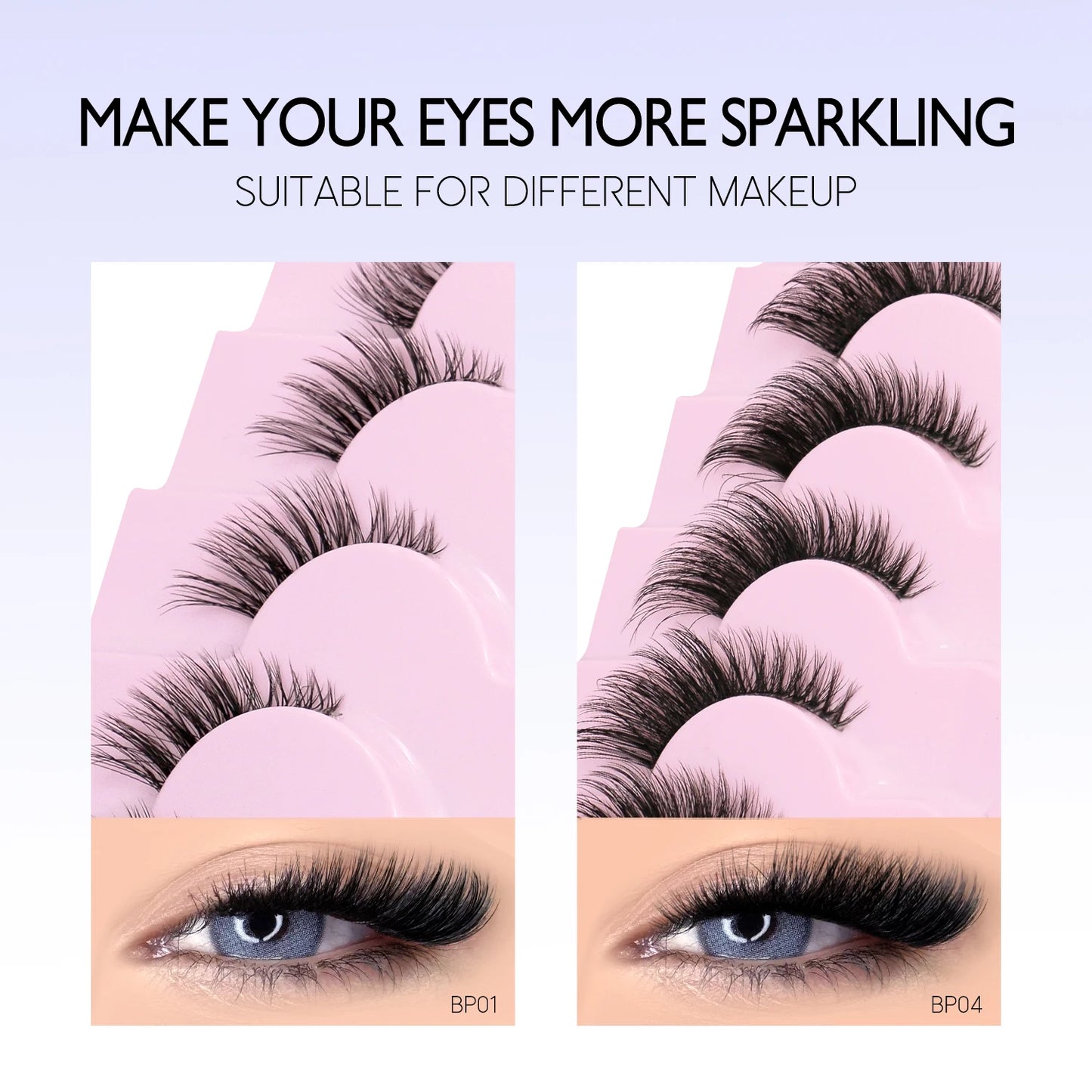 Winged False Eyelashes – Handcrafted for Effortless Beauty