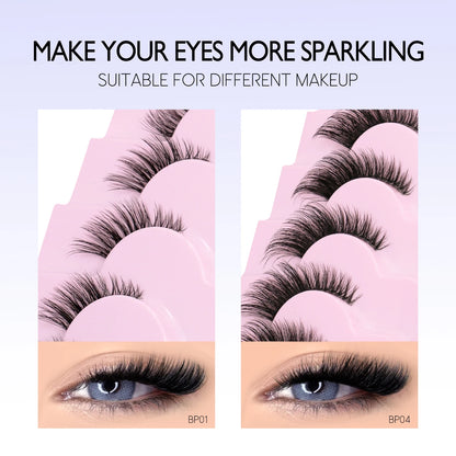 Winged False Eyelashes – Handcrafted for Effortless Beauty