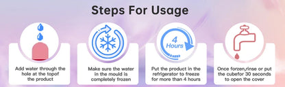 Silicone Ice Face Roller Mould – DIY Facial Ice Cube for Pore Care, Acne Relief & Skin Toning