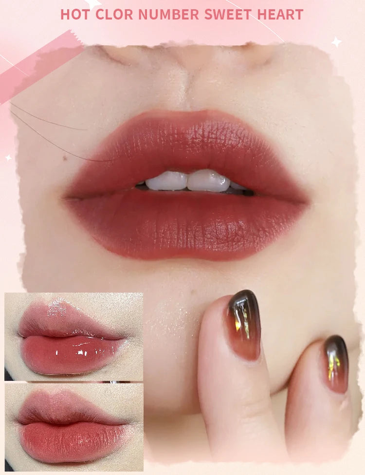 2-in-1 Lip Glaze with Moisturizing & Long-Lasting Formula