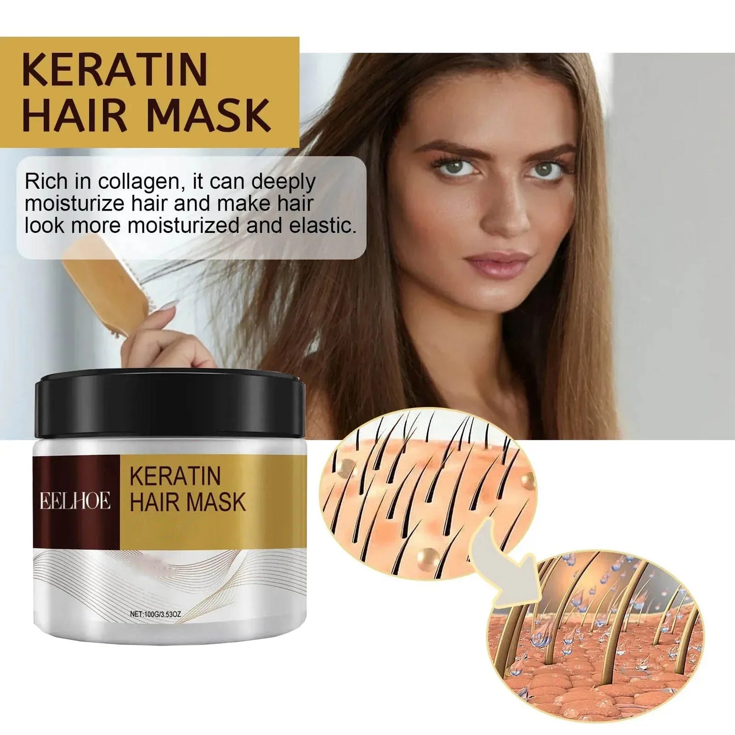 Hair Membrane Natural Repair Mask – Hydrating & Damage Recovery Treatment (100ml)