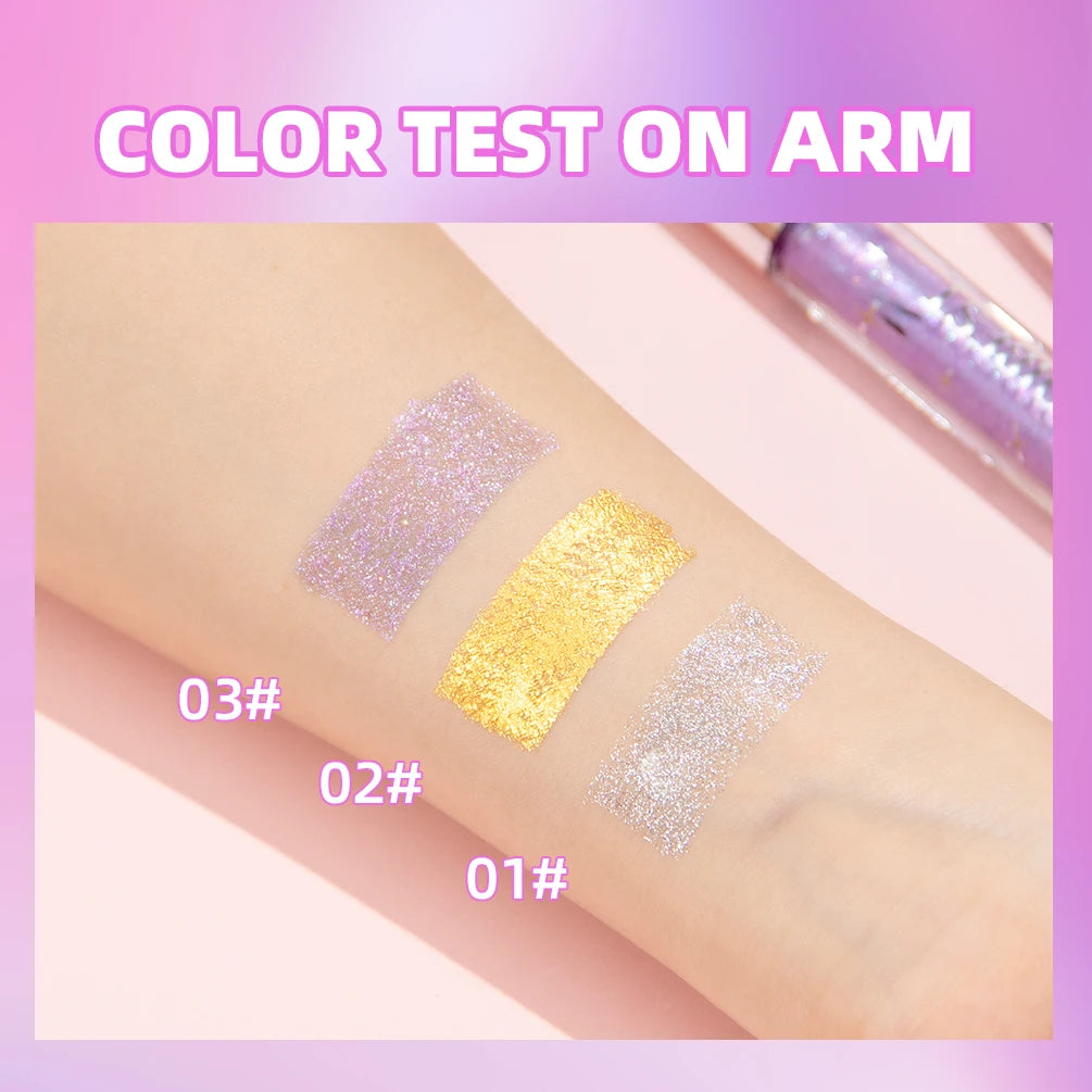 QiBest Glitter Mascara – 4D Silk Fiber Eyelash Lengthening, Curling & Waterproof Mascara
